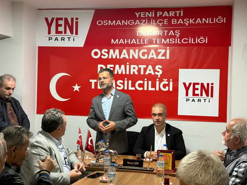 Yeni Parti Bursa İl Başkan Adayı Özgür Şahin, 18 Ekim